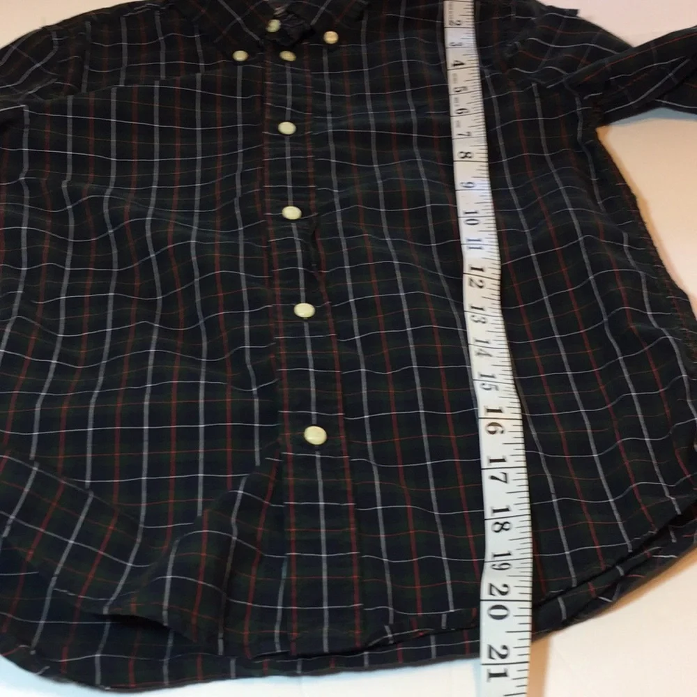 Ralph Lauren Cotton Plaid Button Down Shirt Size 7